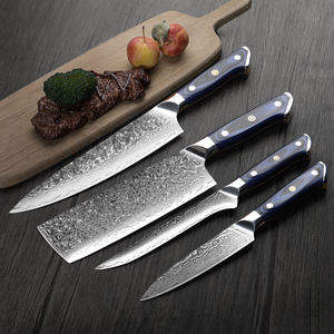 Vente en gros de couteaux de cuisine japonais personnalisés, faits à la main, de haute qualité, OEM et ODM, 67 couches, manche G10, trancheuse de chef - Product Image 1