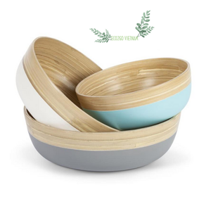 Bol à salade en bambou réutilisable en bambou Bol pour bébé en bambou avec taille personnalisée fabriqué au Vietnam - Product Image 1