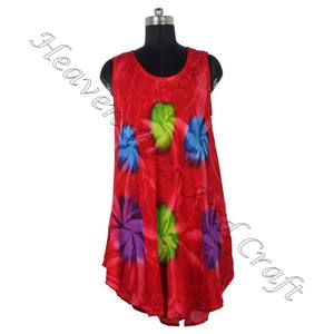 Venta caliente rayón suave mujer Tie Dye rayón ropa de playa vestido de verano hombro vestido largo mujer paraguas vestido Tie Dye colorido - Product Image 3