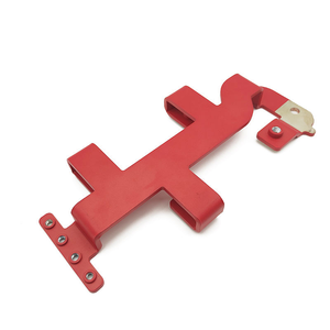 Fabrication sur mesure de tôles de précision, rivets à poinçon thermolaqués rouges, service de pliage en aluminium et acier inoxydable - Product Image 1