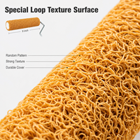 Rouleau texturé à dégagement rapide de 9 pouces pour peinture murale décorative, enduit de mastic, peinture artistique à la boue de diatomées, OEM en gros