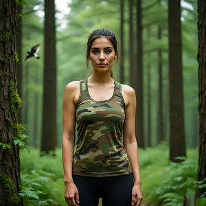 <b>Women</b> Sleeveless Fitness Camouflage <b>Tank</b> <b>Tops</b> Yoga Fitness Wear Exercise Sublimation Camouflage <b>Tank</b> <b>Tops</b> Ladies - Product Image 4