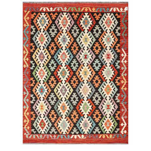 พรมกิลิมไมมาณา อัฟกานิสถาน ขนาด 243 x 180 ซม. พรมและชุดพรมแบบดั้งเดิมของชาวอัฟกัน - Product Image 1