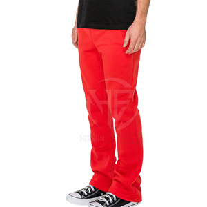 Casual Wear Soft Fabric Straight Waistband Loose Everyday Fashion Comfortable Warm Season Clothing <b>Men</b> <b>Flared</b> Sweat Pant - Product Image 3