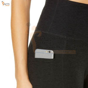 Shorts de yoga pour femmes en coton et polyester Logo personnalisé Shorts de yoga pour l'été pour femmes Shorts à taille élastique - Product Image 5