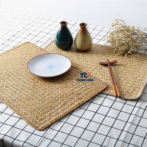 HIGH QUALITY Handwoven Natural Rattan Rectangular <b>Placemats</b>, <b>Set</b> of 4 for Elegant Dining Decor - Product Image 3