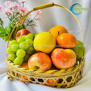 Cestas de bambú vietnamitas de primera calidad, cesta de almacenamiento de frutas de Vietnam hecha a mano para uso doméstico versátil, decoración del hogar - Product Image 6