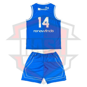 Ensemble uniforme de basket-ball réversible personnalisé maillot et short double face uniforme de sport d'équipe de basket-ball réversible professionnel - Product Image 1
