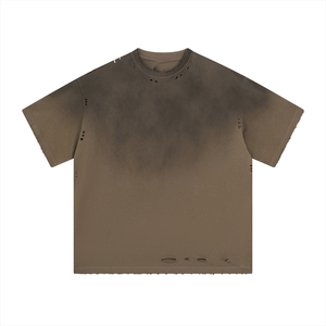 เสื้อยืดโอเวอร์ไซส์ทรงบ็อกซ์สไตล์วินเทจ น้ำหนักเบา ลุคทำเก่า ล้างสีแบบแอซิดวอช ผ้าฝ้ายแท้ 100% รับสกรีนโลโก้ คุณภาพสูง ระบายอากาศได้ดี - Product Image 6