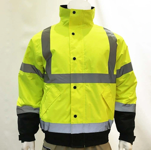 Venta al por mayor reflectante para hombre de alta visibilidad chaqueta de seguridad reflectante transpirable construcción con capucha ropa de trabajo reflectante equipo de trabajo - Product Image 3