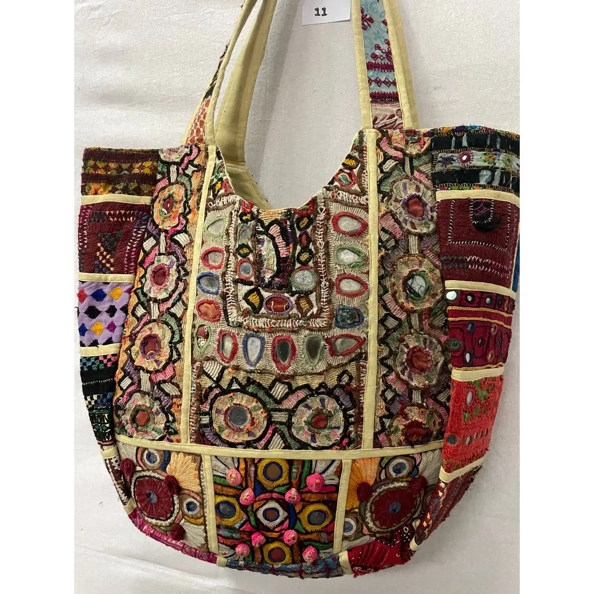 Bolso bordado de estilo bohemio para mujer, bolsa de mano tradicional Zari, de trabajo, indio, hecho a mano, estilo étnico