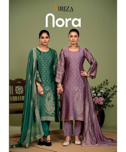 Ropa étnica de moda para mujer, vestido estampado de rayón, apliques teñidos lisos, hasta el suelo, satén acampanado, precio al por mayor, ropa de fiesta - Product Image 5