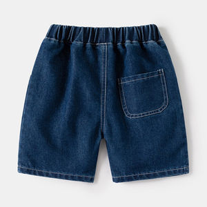 กางเกงขาสั้นผู้หญิงผ้าฝ้าย 100% สีน้ำเงิน ยืดได้ ทรงตรง สไตล์เดนิม คุณภาพพรีเมียม ขายดี - Product Image 2