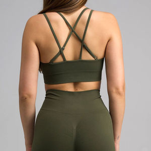 Vêtements de yoga confortables ensemble de yoga pour femmes vêtements de sport 2 pièces ensemble de leggings de yoga à taille élastique et soutien-gorge avec conception personnalisée - Product Image 6