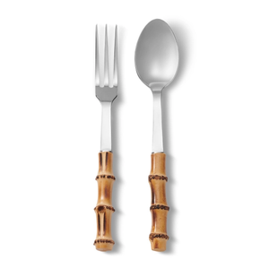 Ensembles de couverts en acier inoxydable de qualité supérieure couverts à manche en bambou et en bois de style classique pour le désherbage des cadeaux - Product Image 3