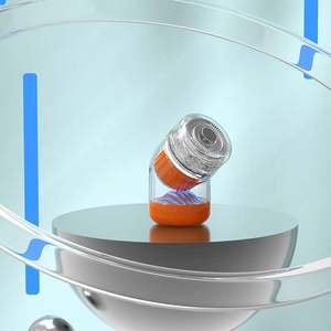 Mini rasoir électrique portable pour hommes, corps transparent avec moteur rapide, charge rapide pour la maison et les voyages, rasoir rotatif USB - Product Image 1