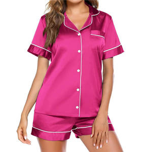 Mujer Ropa de dormir de seda Satén de seda Mujeres Sexy Pijamas de seda Ropa de dormir Camisón Tallas grandes Ropa de dormir de las mujeres - Product Image 5