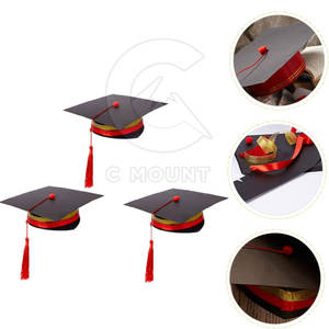 Chapeaux de graduation de haute qualité pour les écoles et les universités, chapeau de graduation élégant avec gland personnalisable - Product Image 2