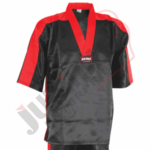 เครื่องแบบเทควันโดมืออาชีพเครื่องแบบ100% สีดำชุดเทควันโดออกแบบโลโก้ได้ตามต้องการ2025 - Product Image 6