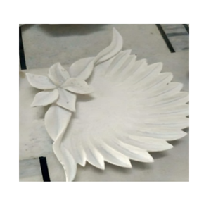 Bol en marbre élégant fait à la main plat de service en pierre naturelle polyvalent pour Table à manger de cuisine centre de table de salade de fruits personnalisé - Product Image 3