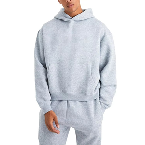 Custom Hoodies and <b>Sweatpants</b> 100% Cotton 500 GSM Tracksuit Oversized Mens Hoodies <b>Set</b> With High Quality - Product Image 3