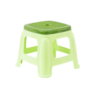 Two-Tone Stackable Plastic Low <b>Stool</b> with Woven Texture Seat Heavy Duty Small Square Footstool Step <b>Stool</b> for <b>Bathroom</b> Kitchen - Product Image 4