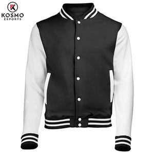 Logo personnalisé Veste universitaire à manches longues pour hommes Vestes universitaires Vestes universitaires vierges Logo personnalisé - Product Image 2