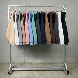 เสื้อฮู้ดดี้โอเวอร์ไซส์แบบซิปเต็มตัวสำหรับผู้ชายและผู้หญิง ผลิตแบบ ODM/OEM ขายส่ง สไตล์ซันเฟด  รับสกรีนโลโก้ตามแบบ - Product Image 2