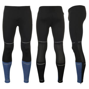 Leggings pour hommes en coton/fibre de bambou, design personnalisé, couleur grise, longueur complète, taille élastique, respirant, antibactérien, pour la course à pied - Product Image 4