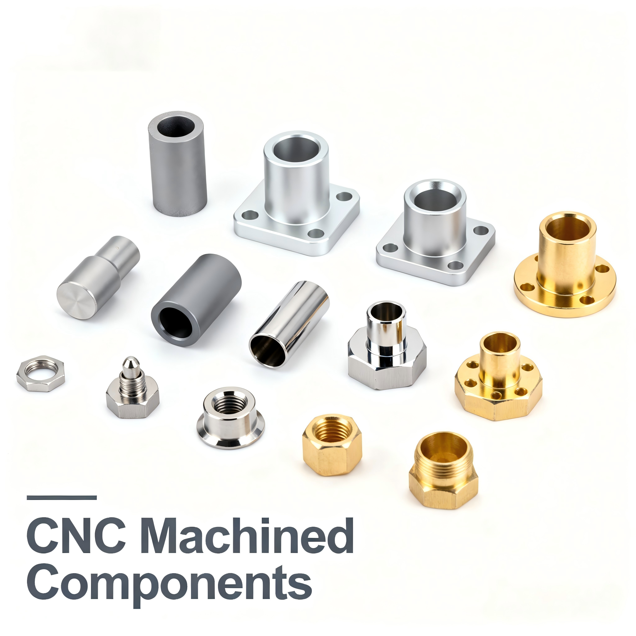 OEM CNC Machining Stainless Steel, Titanium & Plastic Parts with Matte Finish & Powder Coating for Industrial Equipment