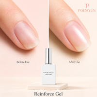 Gel de structure transparente, fort, pour renforcer les ongles, gel de construction à viscosité épaisse pour ongles faibles et fins