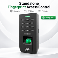 Contrôle d'accès par empreinte digitale autonome, carte RFID, PIN, 12V avec relais et sortie Wiegand pour entrée de porte commerciale