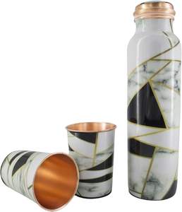 Bouteille d'eau en cuivre authentique de haute qualité pour la guérison ayurvédique et la purification naturelle disponible à des prix raisonnables - Product Image 3