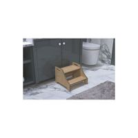 Marchepied en bois moderne Air Box pour enfants et bébés, pour bain, pot, lavabo et comme rehausseur de hauteur