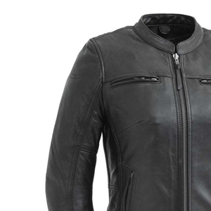 Veste en cuir pour femme, nouvelle collection, faible MOQ, couleur unie, tissu tricoté rembourré en coton, vente en gros - Product Image 5