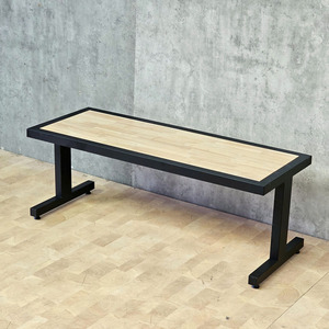 SAHO Minimalist Design <b>Dining</b> <b>Chair</b> 120x45x43(cm) GA68005 Stable I-Shape Eating Bench - Product Image 6