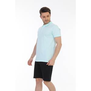 T-shirt col rond à manches courtes en coton vierge de qualité supérieure surdimensionné avec tissu respirant doux et confortable - Product Image 1