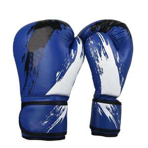Gants d'entraînement de boxe en cuir PU avec sangle de poignet réglable et fermeture de qualité supérieure, marque personnalisée - Product Image 4