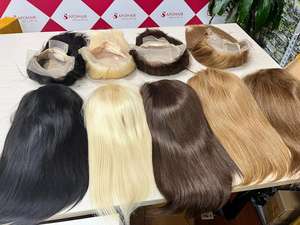 Peluca de cabello humano 100% con encaje frontal, 13x4, Natural, sedoso, varios colores, venta al por mayor - Product Image 3