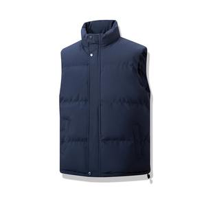 Veste pour homme coupe ajustée col montant sans manches doudounes printemps automne gilet décontracté manteau chaud d'hiver pour homme - Product Image 1