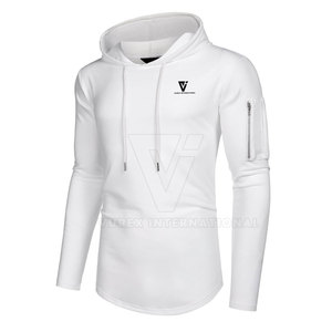 เสื้อฮู้ดออกกำลังกายแบบสวมหัว ทรงปกติ ผ้าสแปนเด็กซ์/โพลีเอสเตอร์ ระบายอากาศได้ดี พิมพ์ลายเรียบ คุณภาพสูง พร้อมโลโก้สั่งทำพิเศษ เหมาะสำหรับใส่ในฤดูหนาว - Product Image 2