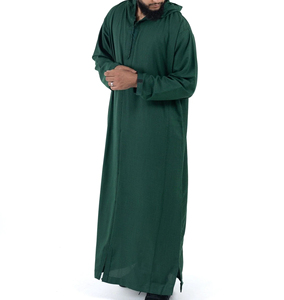 Haute qualité hommes jubahWholesale marocain jubbahThobe ensemble pour hommes vêtements islamiques pour hommes robe pour hommes chaud musulman mâle - Product Image 6