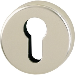Par de escobillas de cerradura de aluminio 42KVS F2/Plata de Níquel de 9 mm de grosor con perfil HOPPE y cadenas de metal para llaves - Product Image 1