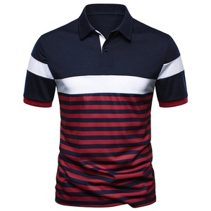 Polo de golf à motif pour hommes Vêtements de golf en polyester et spandex évacuant l'humidité de haute qualité Chemises pour hommes extensibles dans 4 sens - Product Image 1