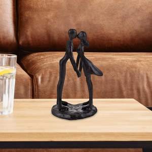 Sculptures en aluminium pour couples, art décoratif moderne abstrait, cadeaux de la Saint-Valentin, artisanat en métal, art de table, provenance d'Inde - Product Image 4