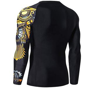 Rashguard de Manga Larga para MMA, BJJ y Surf, con Logotipo Personalizado Impreso por Sublimación 2026, Personalizable, de Spandex/Nailon, Transpirable y de Secado Rápido - Product Image 3