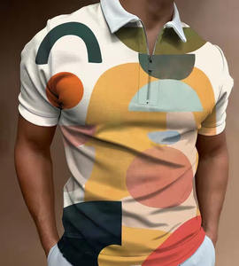 เสื้อสวมหัวมีซิปแขนสั้นสำหรับผู้ชายคอลเลคชั่นใหม่ฤดูร้อนผ้าลำลองคุณภาพสูงสีพื้นแห้งเร็วปรับแต่งสีได้ - Product Image 2