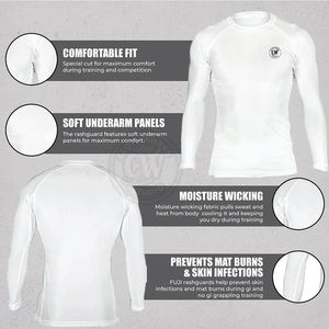 Venta directa de fábrica Hombres Rash Guard Mejor precio Bajo Moq Mangas largas Hombres Rash Guard - Product Image 5