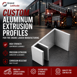 Profils d'extrusion en aluminium sur mesure pour la fabrication d'échelles de pompier - Product Image 3