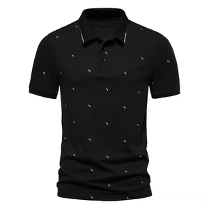 Vente en gros de polos d'été imprimés personnalisés pour hommes-Polo de haute qualité à manches longues T-shirts décontractés à manches courtes grande taille - Product Image 2